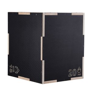 Pedana Pliometrica 3-in-1 in Legno da 20/18/16 Pollici, Antiscivolo, per Esercizi di Agilità e Fitness, Realizzata in Materiale EVA - Product Image 1