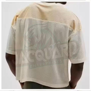 Camiseta de malla con gráfico impreso personalizado para hombre, ropa deportiva informal, proveedor de marca privada OEM - Product Image 6