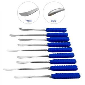 Despegadores de periostio de acero inoxidable con mango de silicona, elevadores óseos, instrumentos quirúrgicos ortopédicos, herramientas profesionales SURGINEXA - Product Image 5