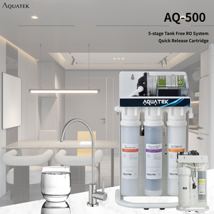 Sistema de Filtración de Agua sin Tanque RO AQ-500 de 5 Etapas y 500G, Venta al Por Mayor en Línea, para Hoteles Comerciales, 110-240V - Product Image 1