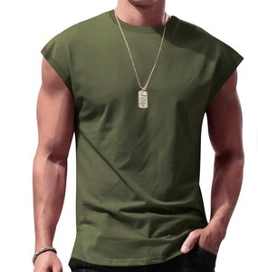 Débardeurs de sport pour hommes, coupe ample, 100% coton, anti-UV, respirants, séchage rapide, décontractés - Product Image 4