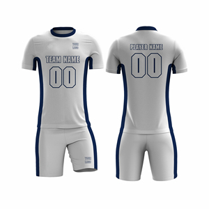 Maillot de football personnalisé de qualité supérieure 100 % polyester maille respirant séchage rapide imprimé par transfert thermique service OEM été - Product Image 2