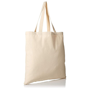 Canvas Tote <b>Bag</b> Water Resistant England Style <b>Medium</b> <b>Size</b> Solid Color Minimalist Style Open Top All Seasons Shopping <b>Bag</b> Natural - Product Image 2