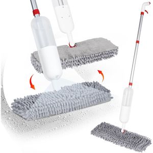 Mopa de Microfibra de Doble Cara 2 en 1 con Diseño de Giro para Limpieza de Pisos, 3 Almohadillas Reutilizables para Pisos Laminados y de Cerámica - Product Image 1