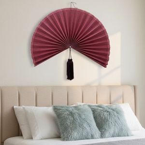 Ventilador de Pared de Bambú Rosa Más Vendido – Decoración Boho Ecológica Hecha a Mano por King Craft Viet Supplier - Product Image 5