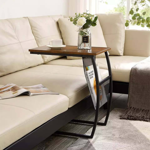 Table basse en métal design moderne en promotion pour salon, table basse en bois massif, décoration intérieure - Product Image 1