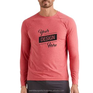 Camisetas de hombre impresas personalizadas de alta calidad, venta al por mayor, secado rápido, mangas completas, de punto, poliéster, Spandex, a granel, en blanco, de alta calidad - Product Image 1