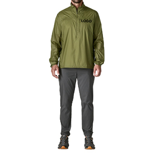 Veste softshell homme vert olive, fermeture éclair quart de tour, résistante à l'eau, coupe classique, toutes saisons, pour activités de plein air, avec poches - Product Image 5