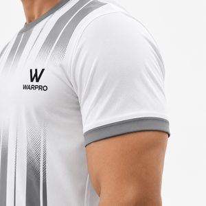 Conjunto de Camiseta de Fútbol para Hombre WARPRO, Manga Corta, Rayas Sublimadas, Poliéster que Absorbe la Humedad, Ajuste Atlético para Adultos, Todas las Temporadas - Product Image 5
