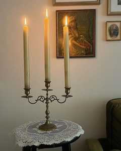 Iron Candelabra With Five Arms Fancy Design For Home Decoration Durable Metal <b>Candle</b> <b>Holder</b> - Product Image 5