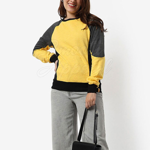 Sudaderas de Punto para Mujer, Estilo Otoñal, Corte Holgado, Material Suave, Uso Diario Informal, Moda Urbana Moderna, Logotipo Frontal con Estampado de Leopardo - Product Image 3