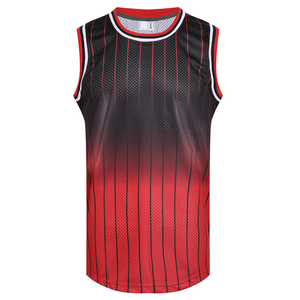 Maillot de basket-ball pour homme personnalisable, couleur unie, respirant, design par sublimation, 100% polyester, grande taille - Product Image 1