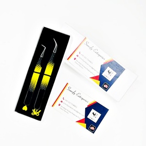 Pinzas Profesionales para Pestañas Somofy Enterprises, Diseño Inferior de Acero Inoxidable, Punta Suave de Precisión de 10 mm, Logotipo Personalizado, Caja Negra - Product Image 5