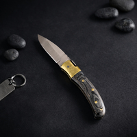 Couteau pliant de survie personnalisé avec manche en os naturel, modèle 2026, vente en gros, haute qualité, pour la chasse et le camping en extérieur