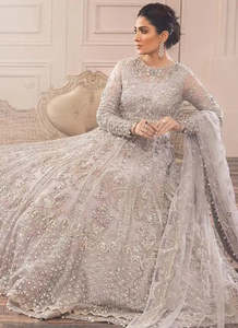 Robes de soirée pakistanaises élégantes brodées, ensemble 3 pièces, tailles et couleurs personnalisées, mode traditionnelle - Product Image 2
