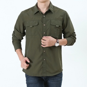 Camisas Safari Personalizadas de Manga Larga para Hombre, 100% Poliéster, Camuflaje, UPF 50+, Ligeras, de Secado Rápido, para Senderismo, Pesca, Protección UV - Product Image 6