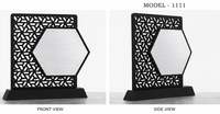 Plaques de reconnaissance en métal moulé sous pression gravées au laser de qualité supérieure, trophées personnalisés pour célébrations, récompenses d'excellence pour le bureau et l'école