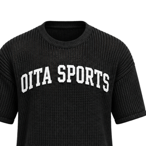 <b>Black</b> <b>Men</b> Knitted T <b>Shirt</b> <b>Short</b> <b>Sleeve</b> Crew Neck Textured Casual Top Custom Printed Streetwear Summer Fashion Wholesale Apparel - Product Image 5
