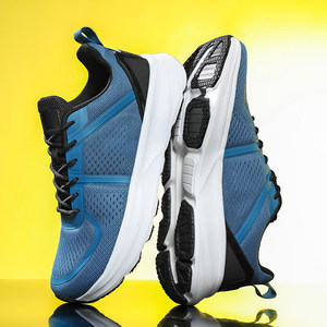 Men Lightweight Breathable Mesh Running <b>Shoes</b> Solid <b>Wide</b> <b>Toe</b> Casual Walking Sneakers Anti Slip Rubber Midsole - Product Image 5