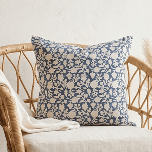 Housse de coussin en coton imprimé à la main, style héritage indien, 18x18, vente en gros, magnifique housse de coussin imprimée indienne - Product Image 1