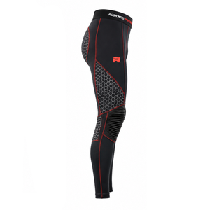 Service ODM personnalisé : Leggings de course pour motards avec tissu compressif flexible, respirant et extensible, en vente - Product Image 2