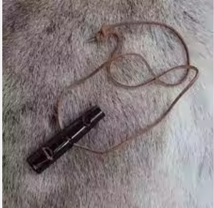 Silbato de Cuerno de Búfalo Auténtico Hecho a Mano de la Mejor Calidad al por Mayor con Estilo Animal Pulido y Cuero - Product Image 4