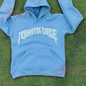 Custom 400 450 500 Gsm Oversize Heavyweight 3D Puff Print Custom Chenille bordado manga larga French Terry Zip up Hoodies - Product Image 6