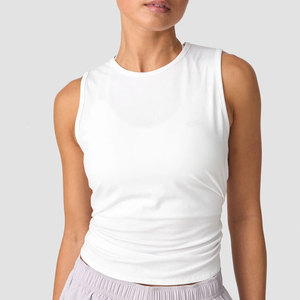 Nueva Camiseta Deportiva para Mujer, Diseño de Espalda Descubierta, Ajuste al Cuerpo, Alta Elasticidad, Poliéster y Spandex, Transpirable, Personalizable - Product Image 3