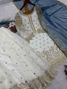 Conjunto de Traje de Seda Festivo para Mujer Directo de Fábrica – Fabricante de Ropa Étnica OEM y Exportador Global - Product Image 6