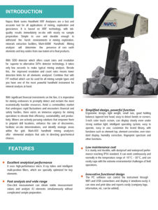Spectromètre de fluorescence X portable et analyseur de métaux et d'alliages XRF portatif et analyseur minier - Product Image 4