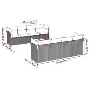 Ensemble canapé de jardin gris foncé - Product Image 3
