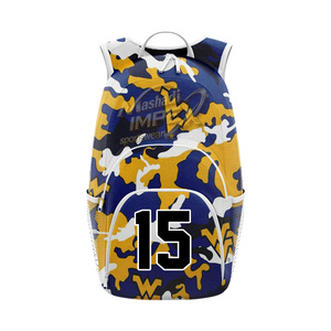 Ensemble de shorts de basketball personnalisés avec motif imprimé sur le devant, sac à dos, bandeau et manchons de compression - Product Image 5