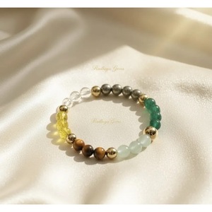 Pulsera de cuentas de citrino natural Dhan Yog, pulsera de cristal curativo hecha a mano, venta al por mayor desde India - Product Image 2