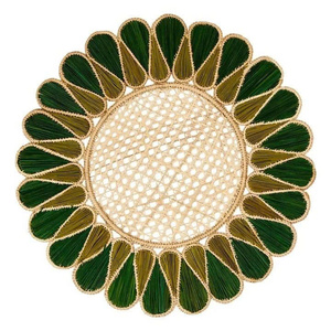 Manteles Individuales Elegantes de Forma Única, Manteles Individuales de Ratán Festoneado para Mesa de Comedor, Platos Base de Ratán Estilo Boho de Fábrica Vietnamita - Product Image 6