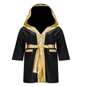 Bata de Boxeo de Satén Personalizada con Bordado y Sublimación, Ropa Profesional para Entrenamiento y Competición de Boxeo y Karate - Product Image 1