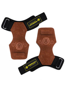 Leather Gymnastics Hand Grips <b>Weight</b> Lifting <b>Glove</b> Heavy Duty Straps for Cross <b>Training</b> - Product Image 3