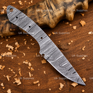 มีดทำมือ UA Supplies Full Tang Damascus Steel สำหรับล่าสัตว์และตั้งแคมป์ ใบมีดทรง Drop Point ความหนา 0.6 มม. รับผลิตแบบ OEM/ODM ปรับแต่งได้ - Product Image 6