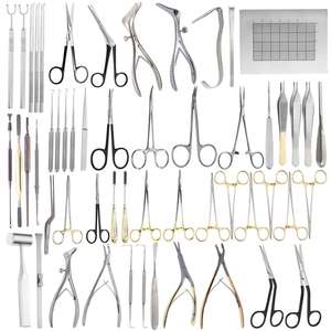 Ensemble d'instruments chirurgicaux pour rhinoplastie, kit complet de chirurgie plastique, outils manuels en carbure de tungstène réutilisables, outils en acier, logo personnalisé - Product Image 1