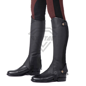 Fabricante Personalizado de Medias Pierneras de Equitación para Hombre, Estilo Inglés, Cuero Sintético de Alta Calidad, Logotipo Personalizado, Precio Económico, OEM - Product Image 5