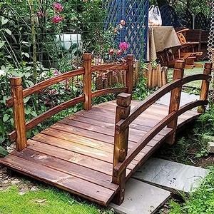 Traditional Sheesham Wood Arched Bridge Plant Stand-Handcrafted Garden <b>Planter</b> Wholesale - Product Image 2