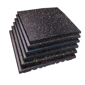 Sol en caoutchouc pour salle de sport CrossFit Speckles, tapis en caoutchouc de 1 pouce d'épaisseur - Product Image 4
