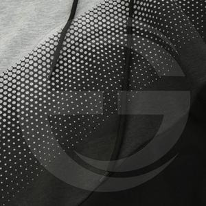 Sudadera con capucha de lunares para Hombre, manga raglán empalmada, a la venta - Product Image 4