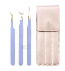 Pince à épiler professionnelle OEM de précision anti-magnétique en acier inoxydable de haute qualité, personnalisable avec logo de marque privée - Product Image 1