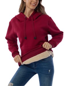 Sweat-shirt à capuche pour homme avec logo personnalisé, couleur unie, doublure en polaire, poche kangourou, haut chaud pour l'hiver - Product Image 6