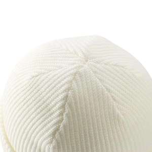 Bonnet en tricot doux personnalisé avec broderie, bonnet d'hiver à revers pour hommes, femmes et enfants, toque côtelée unie, chaud, décontracté pour l'automne et les activités de plein air - Product Image 4