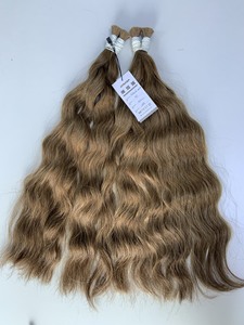 Precio al por mayor Extensiones de cabello a granel Cabello virgen Double Drown 100 gramos Colores oscuros 32 pulgadas - Product Image 2