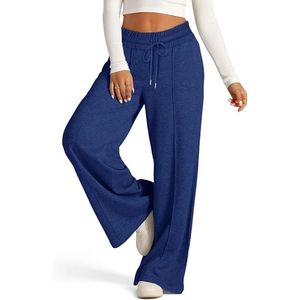 Factory Custom Logo Wholesale Flared Women <b>Trousers</b> New Design Breathable High Quality Casual Wear Women <b>Trousers</b> - Product Image 5