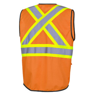 Men Construction Heavy Duty Sleeveless Safety Vest Reflective Security Clothing Worker Vest Jacket by <b>Star</b> Crystal Enterprises - Product Image 6