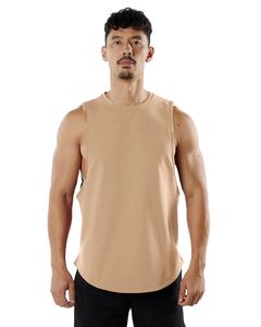 <b>DIGGER</b> INTERNATIONAL High Street Solid Color Splicing Mens Vest Fashion Plain Spandex/Polyester Loose Sleeveless Tank Top - Product Image 1