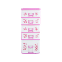 Organisateur de bureau polyvalent en plastique moderne, écologique et durable à 5 niveaux, tiroirs de rangement pour bijoux, aliments et articles de maison